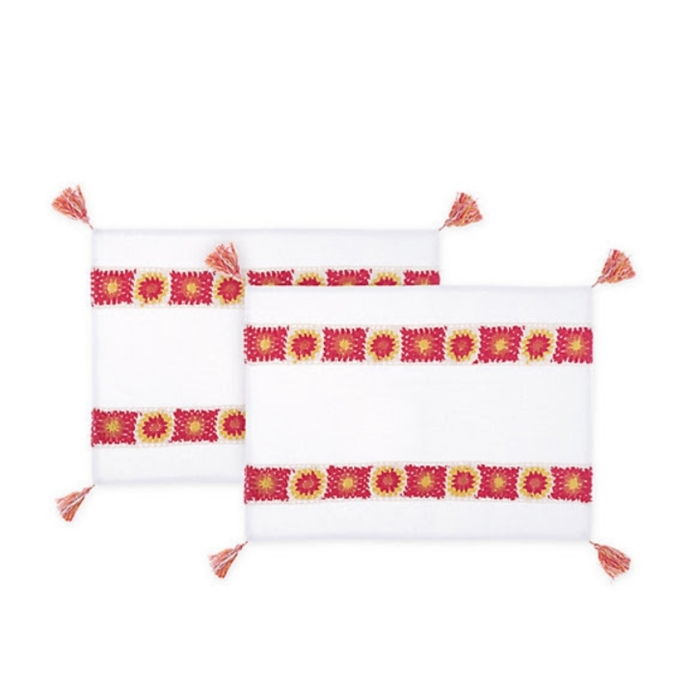 Wild Sage Delaney Crochet Placemats (Set of 2)